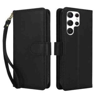 For Samsung Galaxy S24 Ultra 5G Multi-Card Wallet RFID Leather Phone Case(Black)