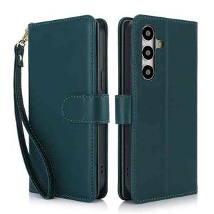 For Samsung Galaxy S24+ 5G Multi-Card Wallet RFID Leather Phone Case(Green)