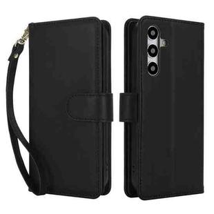 For Samsung Galaxy S24 5G Multi-Card Wallet RFID Leather Phone Case(Black)