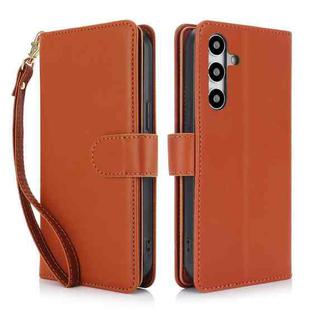 For Samsung Galaxy S24 5G Multi-Card Wallet RFID Leather Phone Case(Brown)