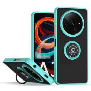 For Xiaomi Redmi A3 Q Shadow 1 Series TPU + PC Phone Case with Ring(Sky Blue)