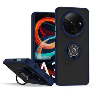 For Xiaomi Redmi A3 Q Shadow 1 Series TPU + PC Phone Case with Ring(Royal Blue)