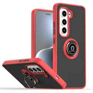 For Infinix Hot 50 Pro 4G Q Shadow 1 Series TPU + PC Phone Case with Ring(Red)