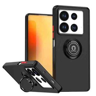 For Infinix Note 40 4G Q Shadow 1 Series TPU + PC Phone Case with Ring(Black+Red)