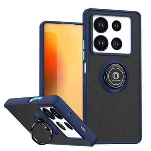 For Infinix Note 40 4G Q Shadow 1 Series TPU + PC Phone Case with Ring(Royal Blue)