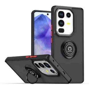 For Infinix Note 50 Pro 4G Q Shadow 1 Series TPU + PC Phone Case with Ring(Black+Red)