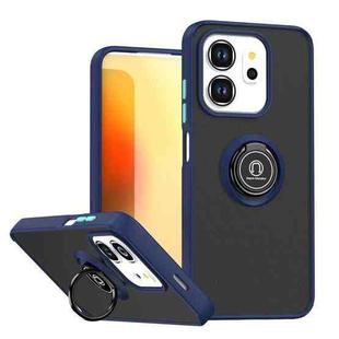 For Infinix Smart 9 / Hot 50i Q Shadow 1 Series TPU + PC Phone Case with Ring(Royal Blue)