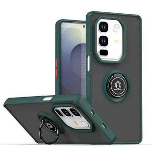 For Infinix Note 50 Pro+ Q Shadow 1 Series TPU + PC Phone Case with Ring(Dark Green)