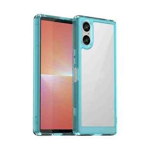 For Sony Xperia 5 V Colorful Series Acrylic Hybrid TPU Phone Case(Transparent Blue)