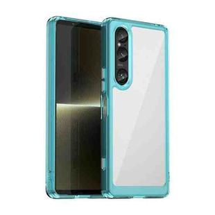 For Sony Xperia 1 VI Colorful Series Acrylic Hybrid TPU Phone Case(Transparent Blue)