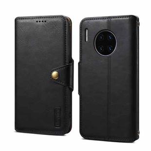 For Huawei Mate 30 Pro Denior Cowhide Texture Wallet Style Leather Phone Case(Black)