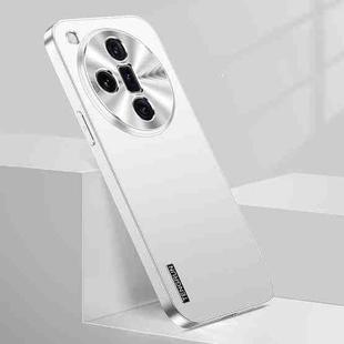 For OPPO Find X7 Ultra Streamer Series Micro Frosted Metal Paint PC Phone Case(Silver)