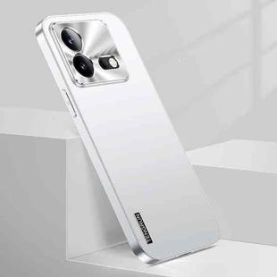 For vivo iQOO Neo 8 Streamer Series Micro Frosted Metal Paint PC Phone Case(Silver)