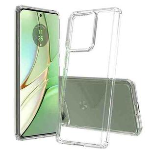 For Motorola Edge 40 Scratchproof Acrylic TPU Phone Case(Transparent)