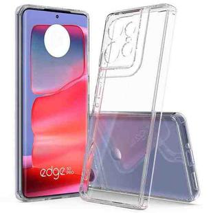 For Motorola Edge 50 Pro Scratchproof Acrylic TPU Phone Case(Transparent)