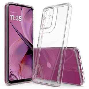 For Motorola Moto G55 Scratchproof Acrylic TPU Phone Case(Transparent)