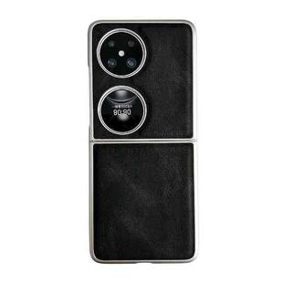 For Huawei Pocket 2 Skin Feel Leather Texture Pearlescent Paint Shockproof Phone Case(Black)