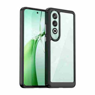For OnePlus Nord CE4 Colorful Series Acrylic Hybrid TPU Phone Case(Black)