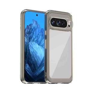 For Google Pixel 9 Colorful Series Acrylic Hybrid TPU Phone Case(Transparent Grey)