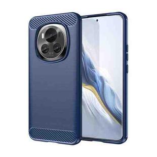 For Honor Magic 6 Carbon Fiber Brushed Texture TPU Phone Case(Blue)