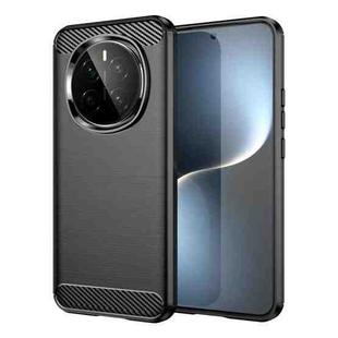 For Honor Magic7 Carbon Fiber Brushed Texture TPU Phone Case(Black)