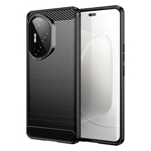 For Honor 300 Pro Carbon Fiber Brushed Texture TPU Phone Case(Black)