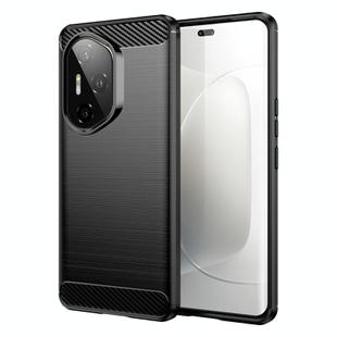 For Honor 300 Ultra Carbon Fiber Brushed Texture TPU Phone Case(Black)