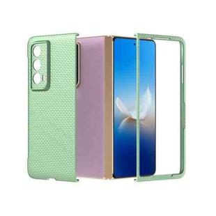 For Honor Magic Vs2 PC Frosted Texture Diamond Paint Shockproof Phone Case(Light Green)