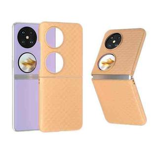 For Huawei Pocket 2 PC Frosted Texture Diamond Paint Shockproof Phone Case(Brown)