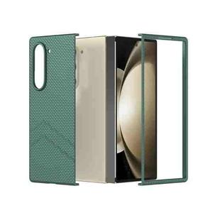 For Samsung Galaxy Z Fold6 5G PC Frosted Texture Diamond Paint Shockproof Phone Case(Dark Green)