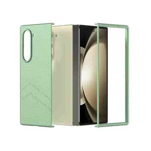 For Samsung Galaxy Z Fold6 5G PC Frosted Texture Diamond Paint Shockproof Phone Case(Light Green)