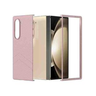 For Samsung Galaxy Z Fold6 5G PC Frosted Texture Diamond Paint Shockproof Phone Case(Pink)