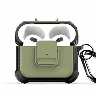 For AirPods 3 DUX DUCIS PECG Series Earbuds Box Protective Case(Army Green)