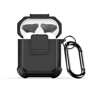 For AirPods 2 / 1 DUX DUCIS PECG Series Earbuds Box Protective Case(Black)