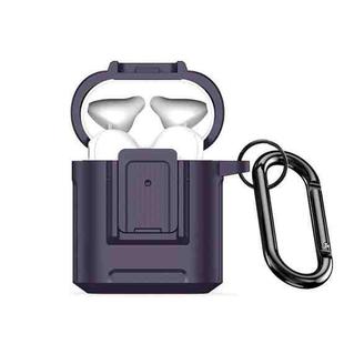 For AirPods 2 / 1 DUX DUCIS PECH Series Earbuds Box Protective Case(Purple)