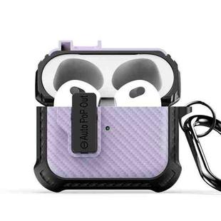 For AirPods 3 DUX DUCIS PECI Series Earbuds Box Protective Case(Purple)