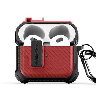 For AirPods 3 DUX DUCIS PECI Series Earbuds Box Protective Case(Red)