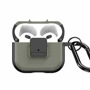 For AirPods 3 DUX DUCIS PECJ Series Earbuds Box Protective Case(Army Green)