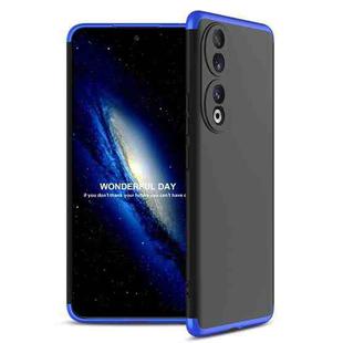 For Honor 90 5G GKK Three Stage Splicing Full Coverage PC Phone Case(Black Blue)