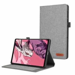 For Lenovo Legion Y700 Gen 4 2025 Fabric Texture Horizontal Flip Leather Tablet Case(Grey)