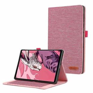For Lenovo Legion Y700 Gen 4 2025 Fabric Texture Horizontal Flip Leather Tablet Case(Pink)