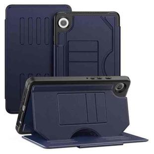 For Samsung Galaxy Tab A9 Notebook Magnetic Leather Tablet Case(Navy Blue)