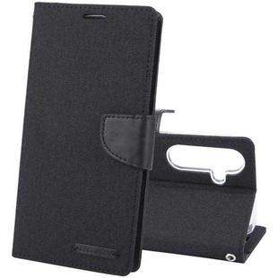 For Samsung Galaxy S24+ 5G GOOSPERY CANVAS DIARY Fabric Texture Flip Leather Phone Case(Black)