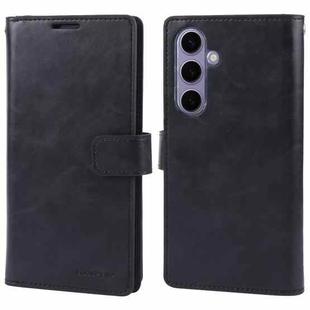 For Samsung Galaxy S24 5G GOOSPERY MANSOOR DIARY 9 Card Slots Leather Phone Case(Black)