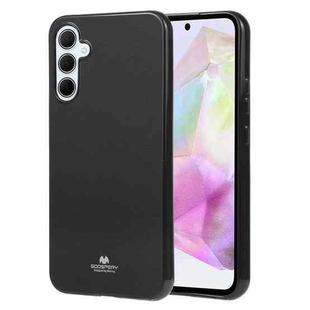 For Samsung Galaxy A35 GOOSPERY PEARL JELLY Shockproof TPU Phone Case(Black)