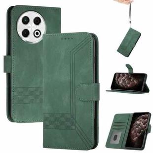 For Tecno Spark 30 Pro 4G Cubic Skin Feel Flip Leather Phone Case(Green)