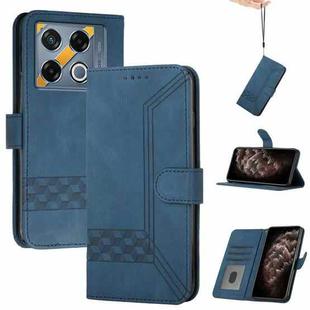 For Infinix GT 20 Pro Cubic Skin Feel Flip Leather Phone Case(Blue)