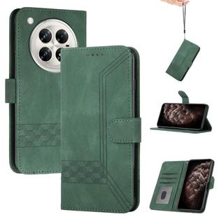 For Infinix Zero 40 4G / Zero 40 5G Cubic Skin Feel Flip Leather Phone Case(Green)