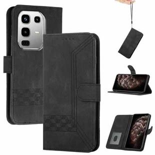 For Infinix Note 50 4G / Note 50 Pro 4G Cubic Skin Feel Flip Leather Phone Case(Black)