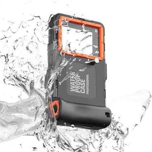 Diving Shell Gen2 Upgrade IP68 Waterproof Phone Case(Black Orange)